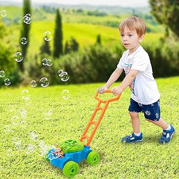 ArtCreativity Bubble Lawn Mower, Bubble Blowing Push Toys for Kids Ages 1 2 3 4 5, Bubble Machine... | Amazon (US)