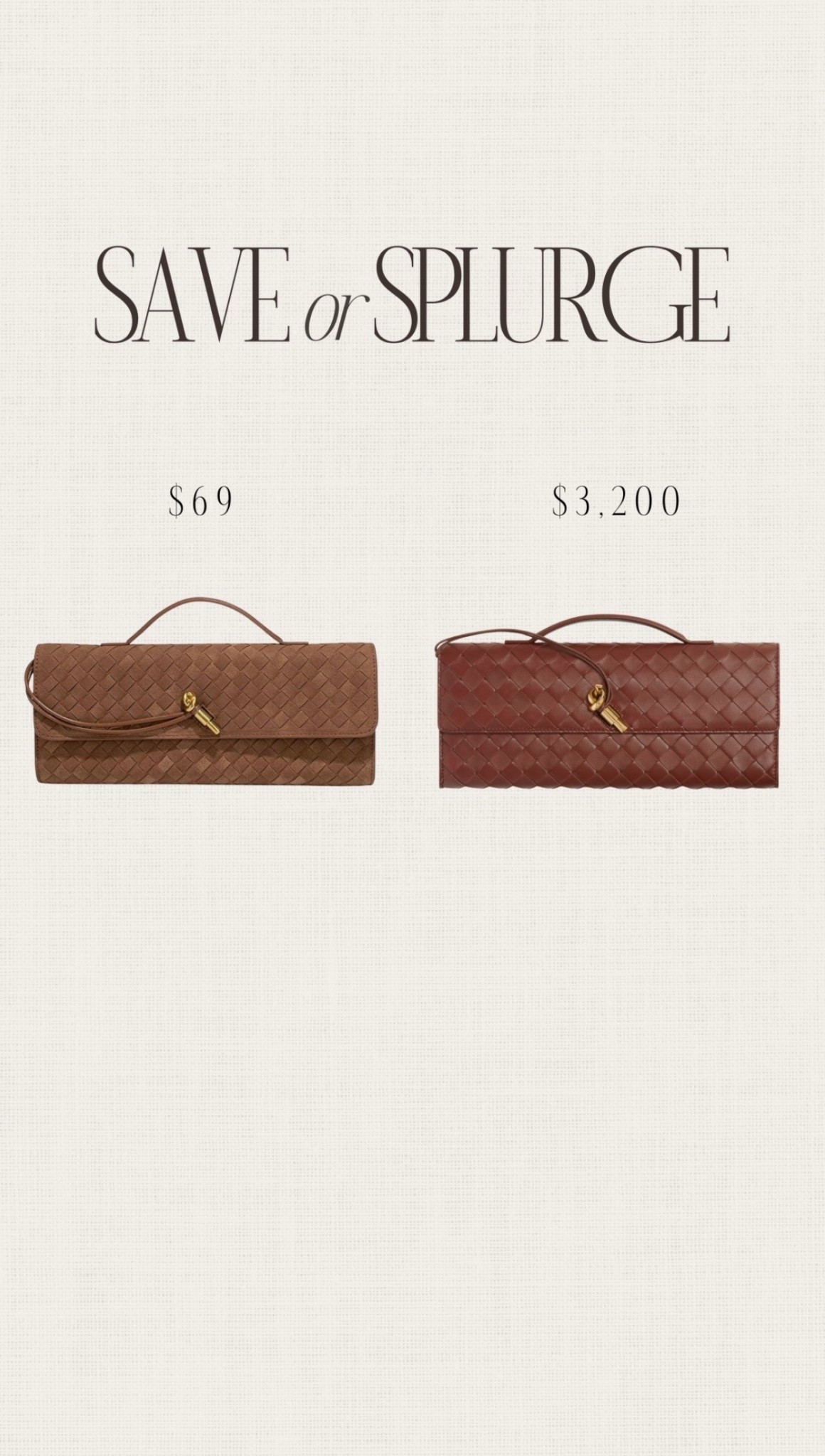 Save or splurge! 🙌🏼 This handbag has become so popular this season. I’m so happy to see a budget friendly option! It also comes in several color options. 🫶🏻 #stylinbyaylin #LTKStyleTip #LTKItBag


#LTKgrwm #LTKBeauty #LTKootd