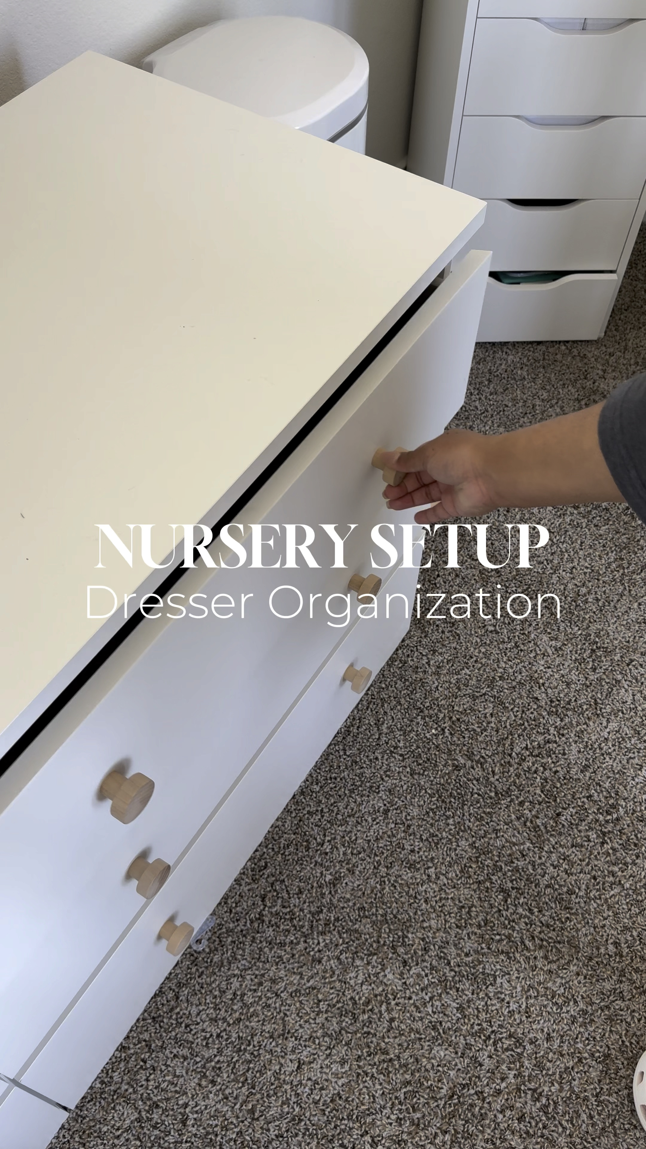 Nursery Dresser Organization ✨ Linked similar cloth bins as these are from Ikea! 

#LTKhome #LTKbaby