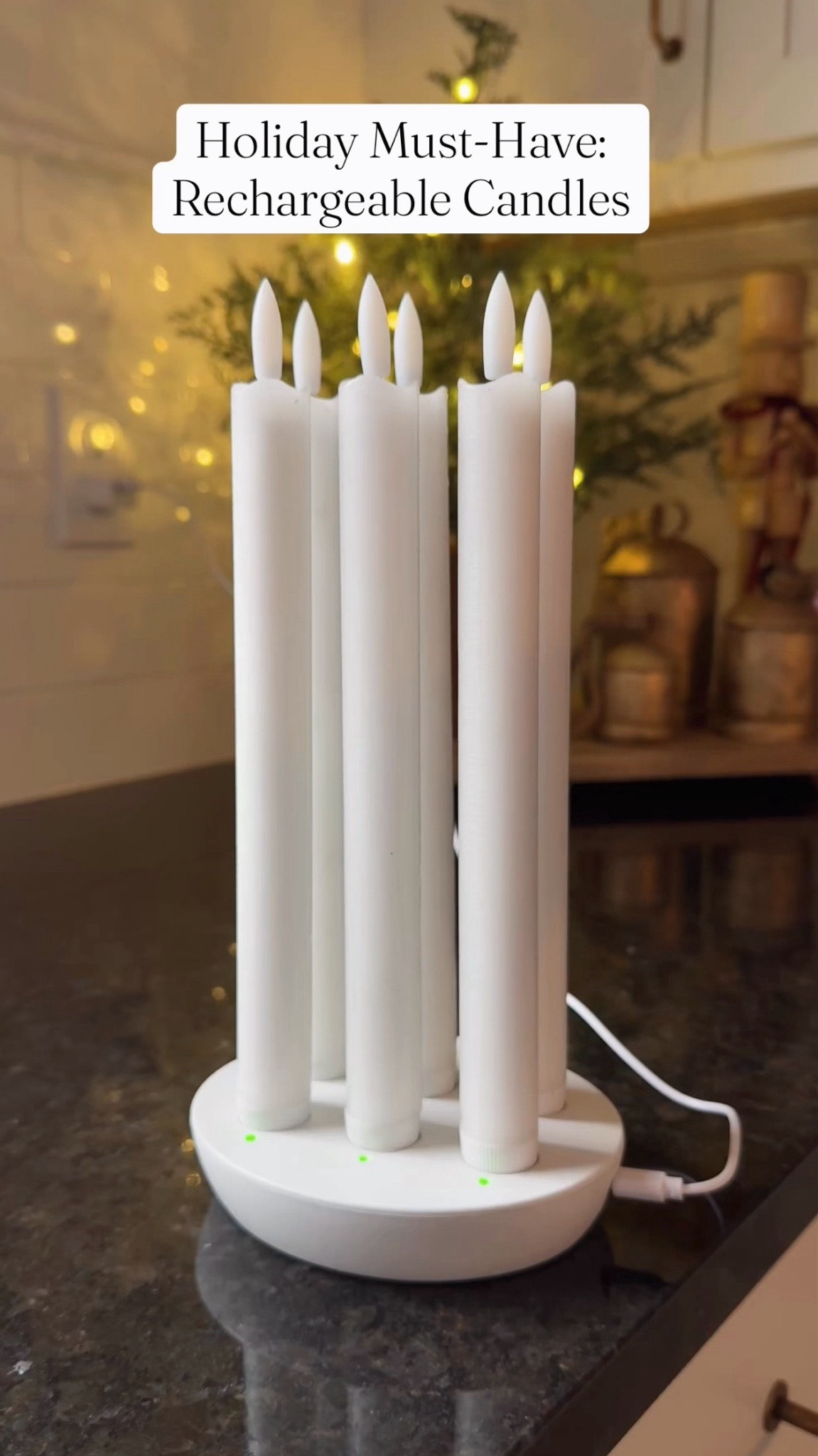 These rechargeable flameless candles are one of my favorite holiday finds! ✨ They charge fully in 2.5 hours and last 160 hours on a full charge. They come with a remote that allows you to dim them, set on a timer, and turn on and off. And the flickering flame looks so real! Grab yours while they’re on sale during the @amazon Black Friday event! 

#ad #founditonamazon #WinterFavorites2025 @amazon @shop.ltk #liketkit