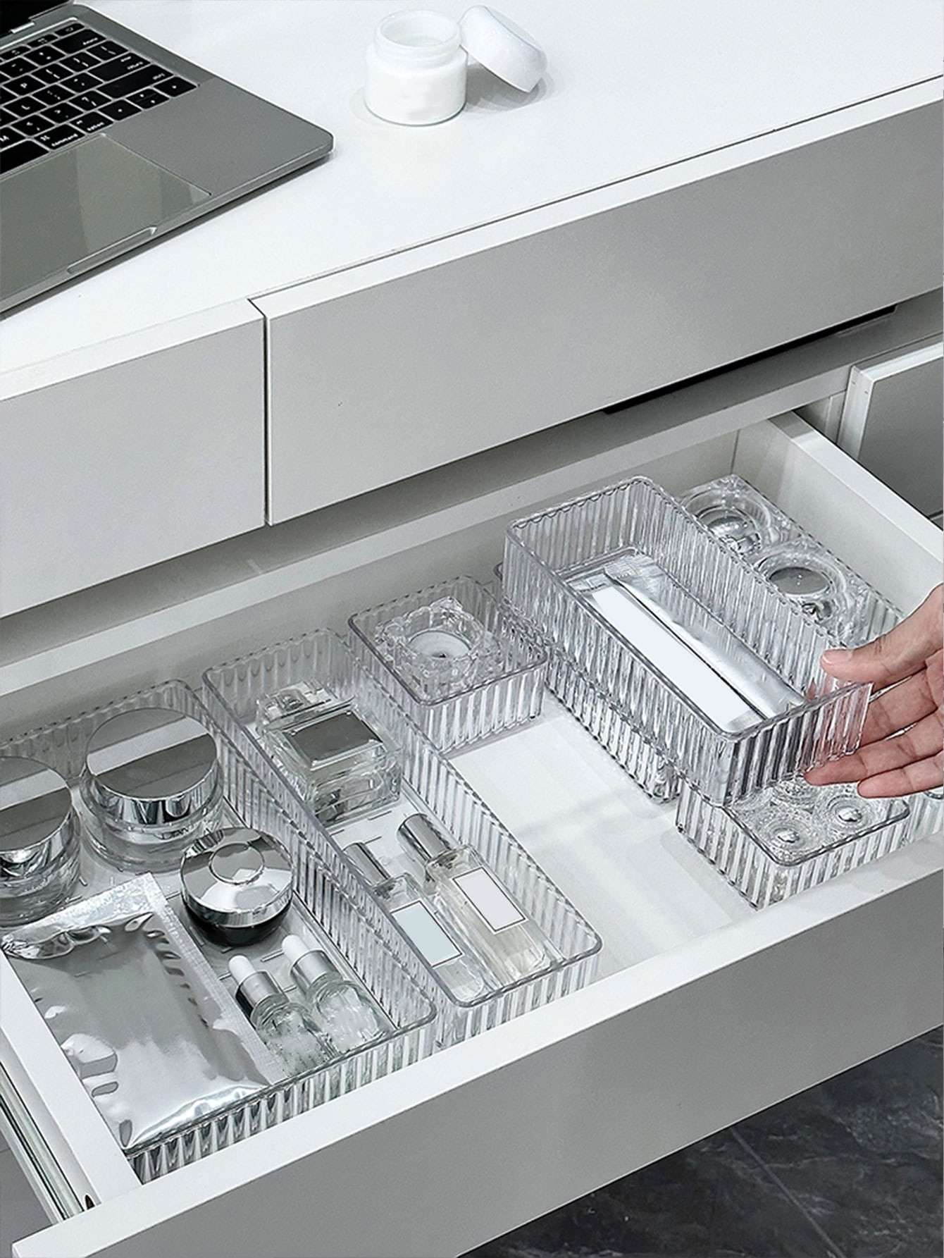 1 pieza/6/10 piezas Organizador de cosméticos exquisito para cajones, caja de almacenamiento de ... | SHEIN