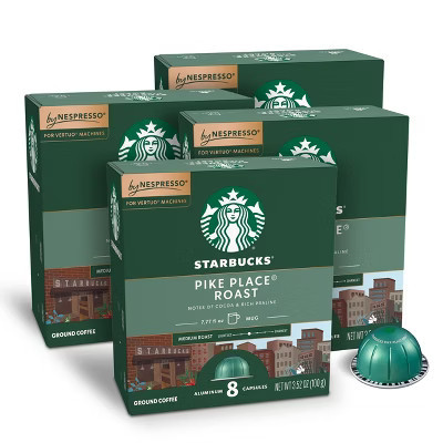 Starbucks by Nespresso Vertuo Line Pikes Place Medium Roast Coffee Pods - 32ct | Target