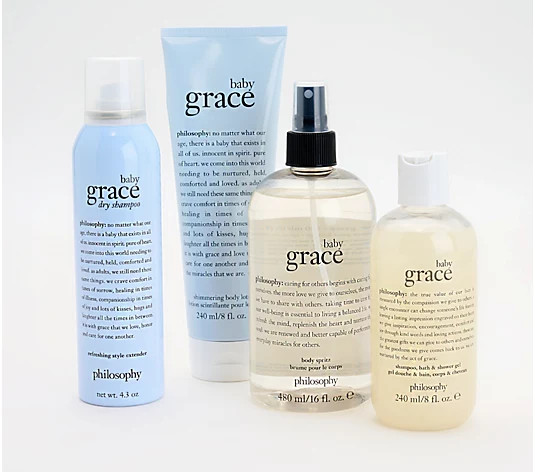 philosophy head-to-toe baby grace fragrance layering set | QVC