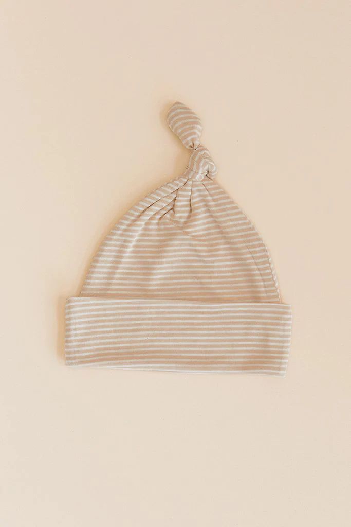 KNOTTED HAT - Neutral Stripe | Solly Baby