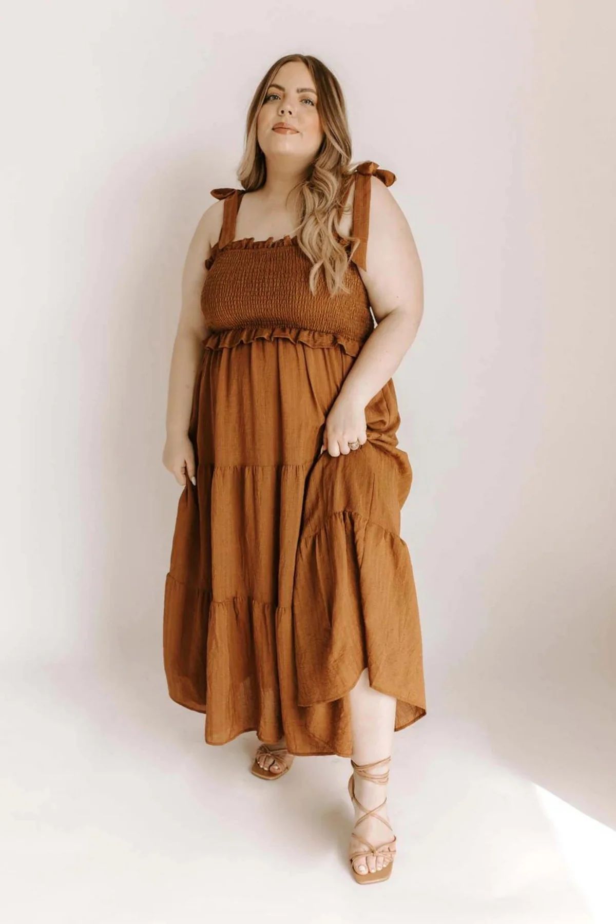 On My Mind Midi Dress - Rust - More Sizes | THELIFESTYLEDCO