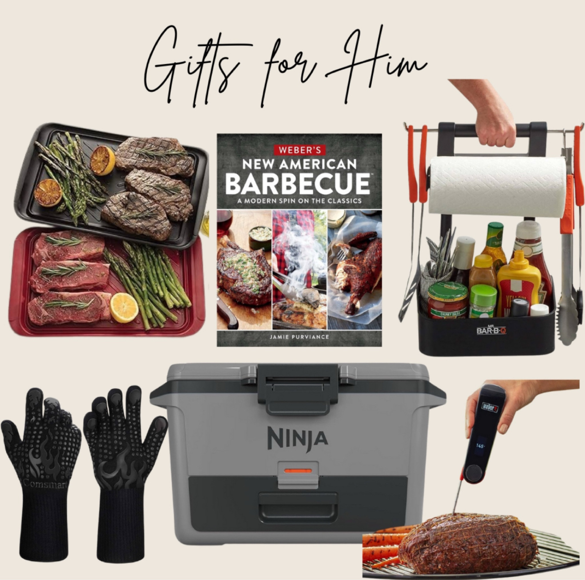 Gift Ideas for Him, Gifts for the Griller, BBQ, Cook, Ninja Cooler, Grilling Gloves, Cookbook, Grill Caddy
#GiftsforHim #Cook #chef #grilling #GiftsforGriller#LTKCyberWeek 

#LTKHoliday #LTKSeasonal #LTKGiftGuide