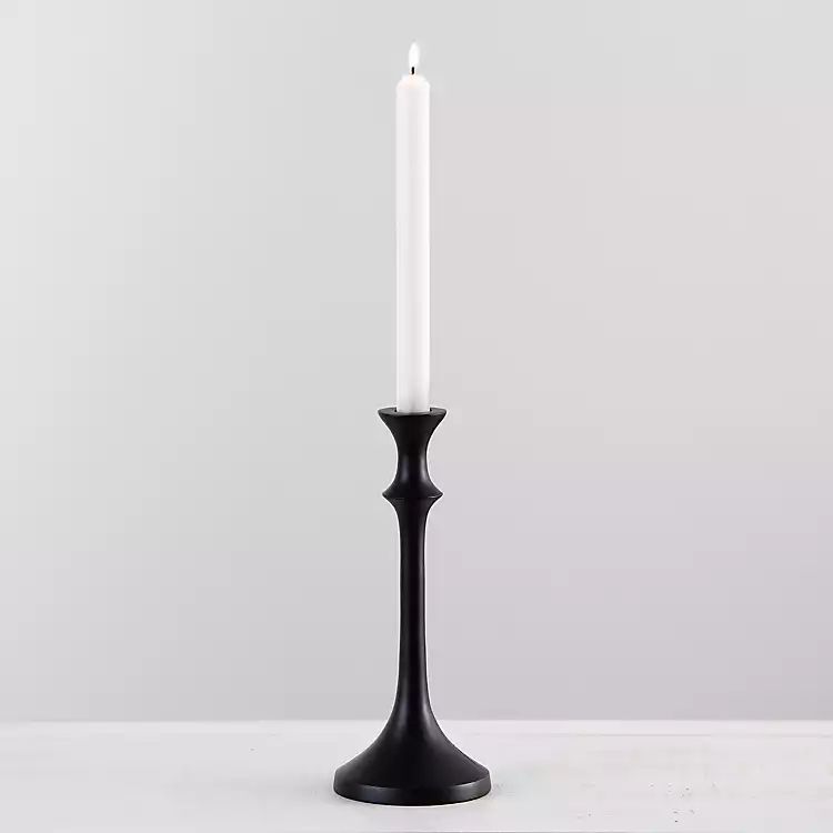 New! Black Metal Tapered Candle Holder, 10 in. | Kirkland's Home