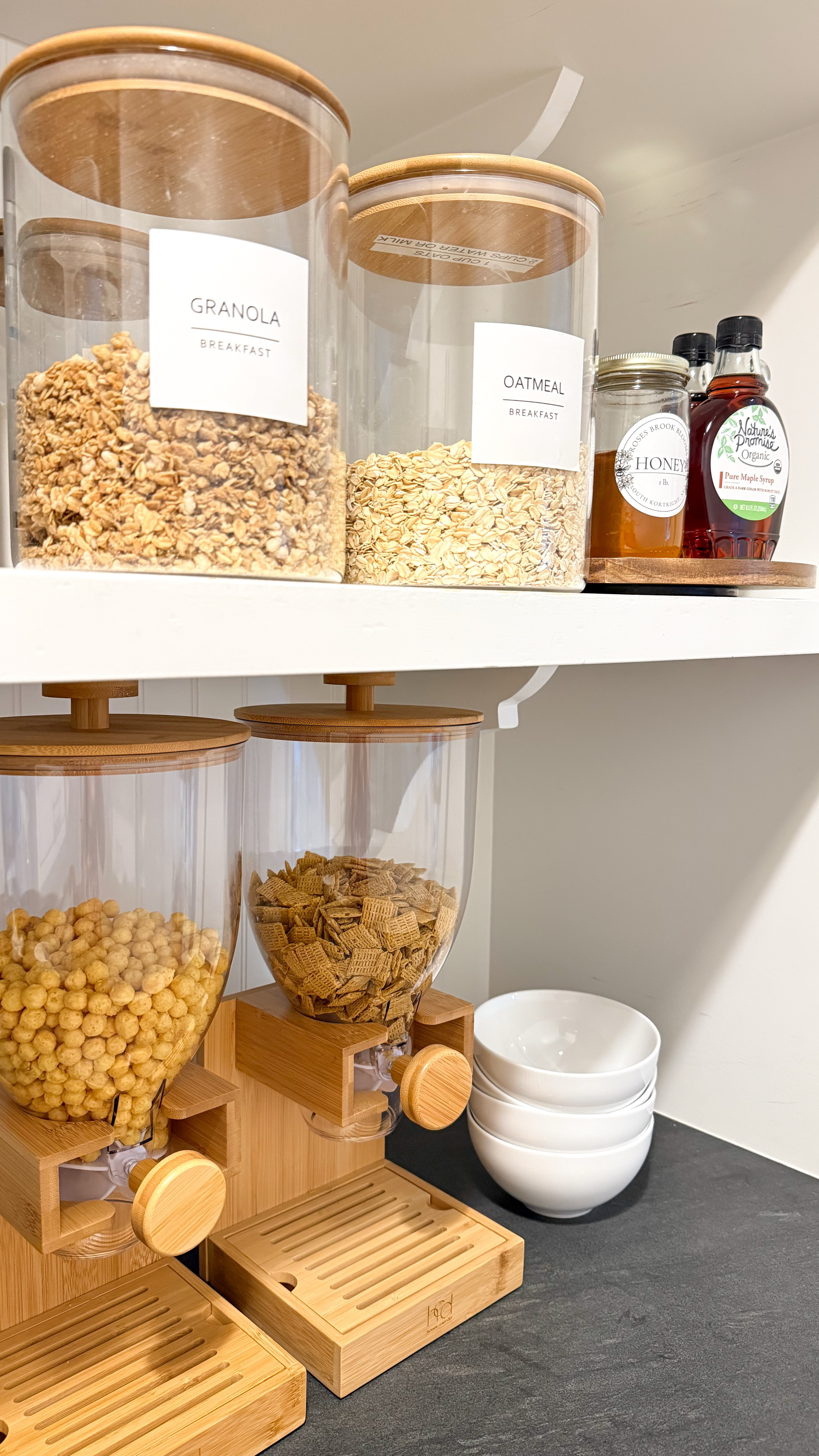 Self serve pantry station, yes please! 🙋‍♀️ If you’re joining us this month to reset your pantry, add these to the list!  Kids love them and it’s one less thing they are asking you for! 👏🏻

#pantry #pantryorganization #organize #cerealdispenser #homeorganization #organized #pantrygoals #asmr #collectedco

#LTKHome