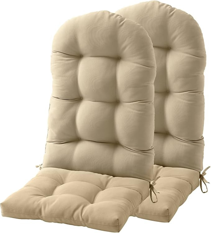 FILUXE Adirondack & Rocking Chair Cushion, High Back Patio Cushions - Waterproof Solid Tufted Pil... | Amazon (US)