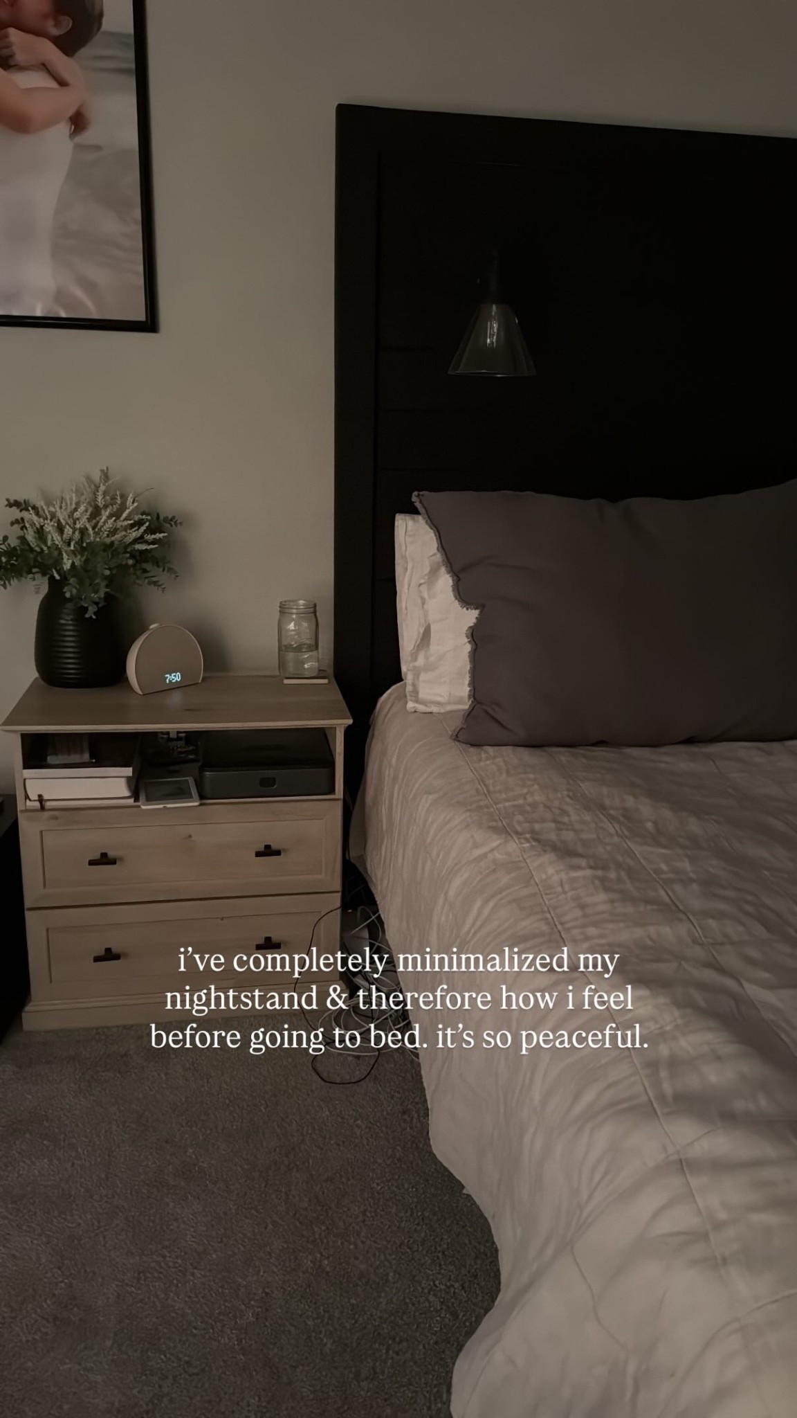 when getting in bed feels peaceful!