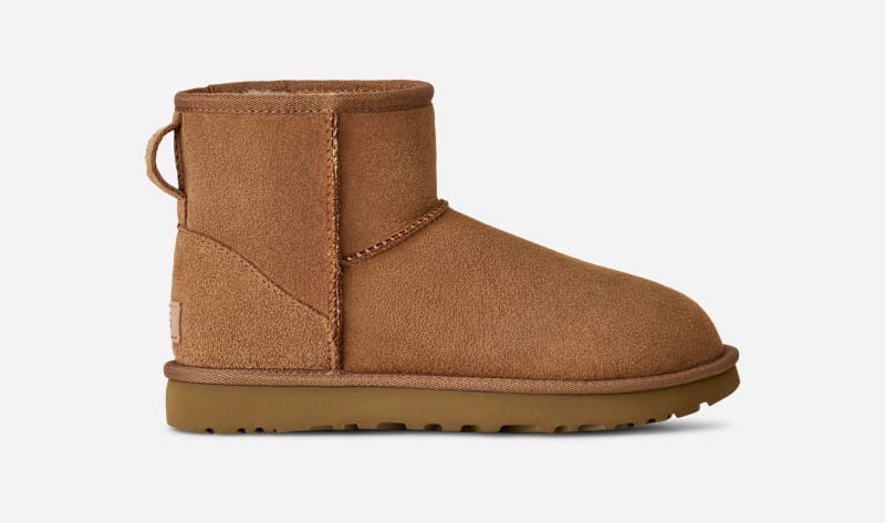 UGG® Women's Classic Mini II Sheepskin Classic Boots in Brown/, Size 9 | UGG (US)
