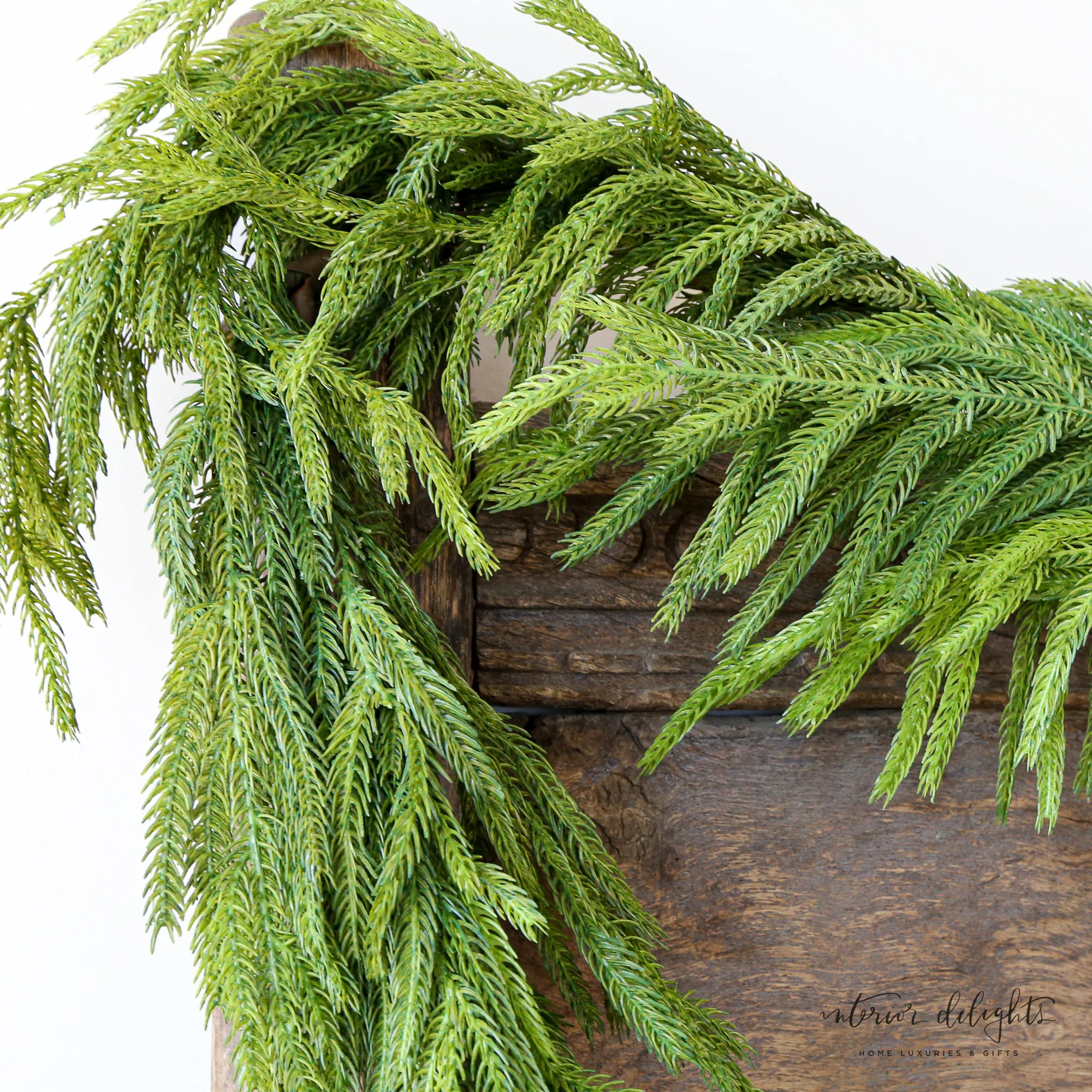 60" Natural Touch Norfolk Pine Garland | Interior Delights