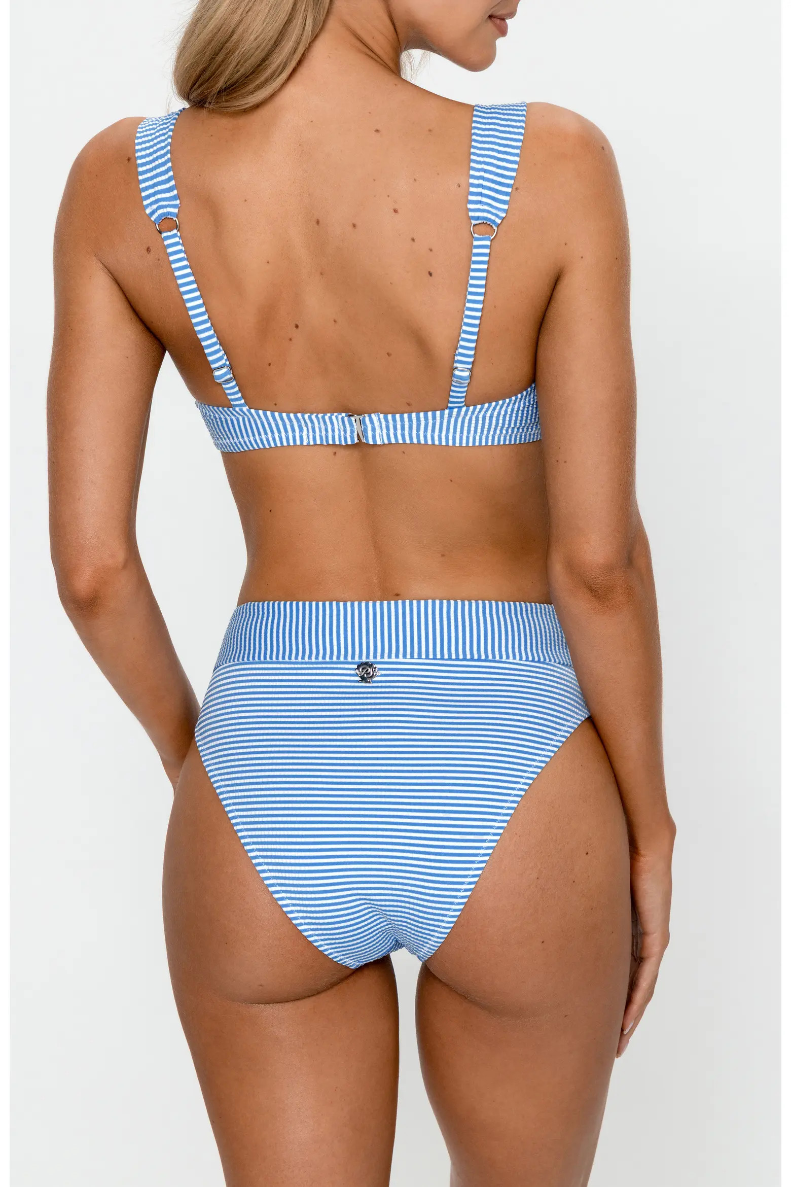 Striped Cutout High-Waisted Bikini Set (Women) | Nordstrom | Nordstrom