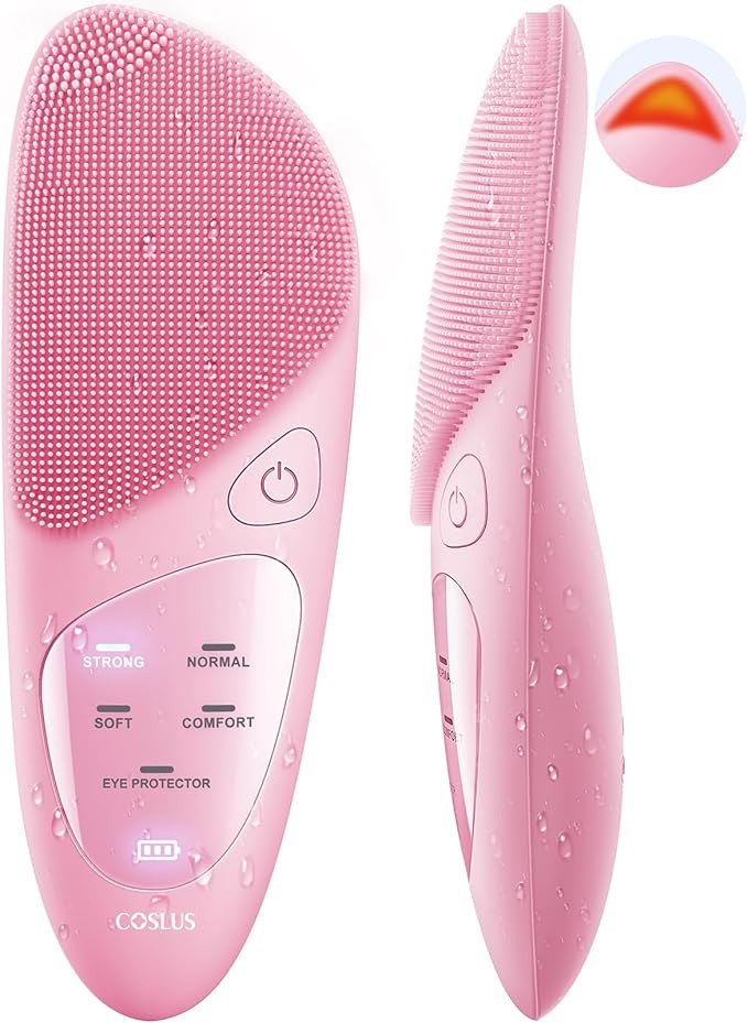 COSLUS JMY05 Facial Cleansing Brush Silicone Face Scrubber: Waterproof Rechargeable Face Wash Bru... | Amazon (US)