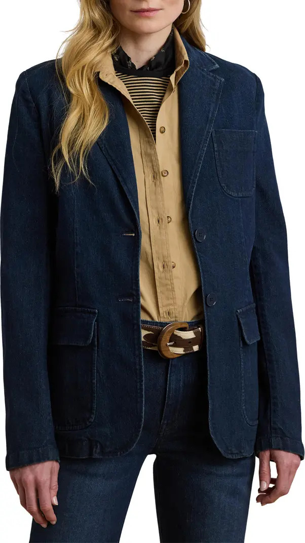 Lauren Ralph Lauren Denim Blazer | Nordstrom | Nordstrom