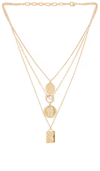 Layered Coin Necklace | Revolve Clothing (Global)