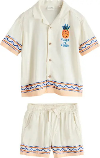 NEXT Kids' Havana Camp Shirt & Shorts Set | Nordstrom | Nordstrom