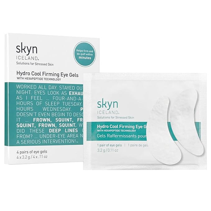 skyn ICELAND Hydro Cool Firming Under Eye Patches. Eye Gel Mask to Firm And Reduce Wrinkles, Fine... | Amazon (US)
