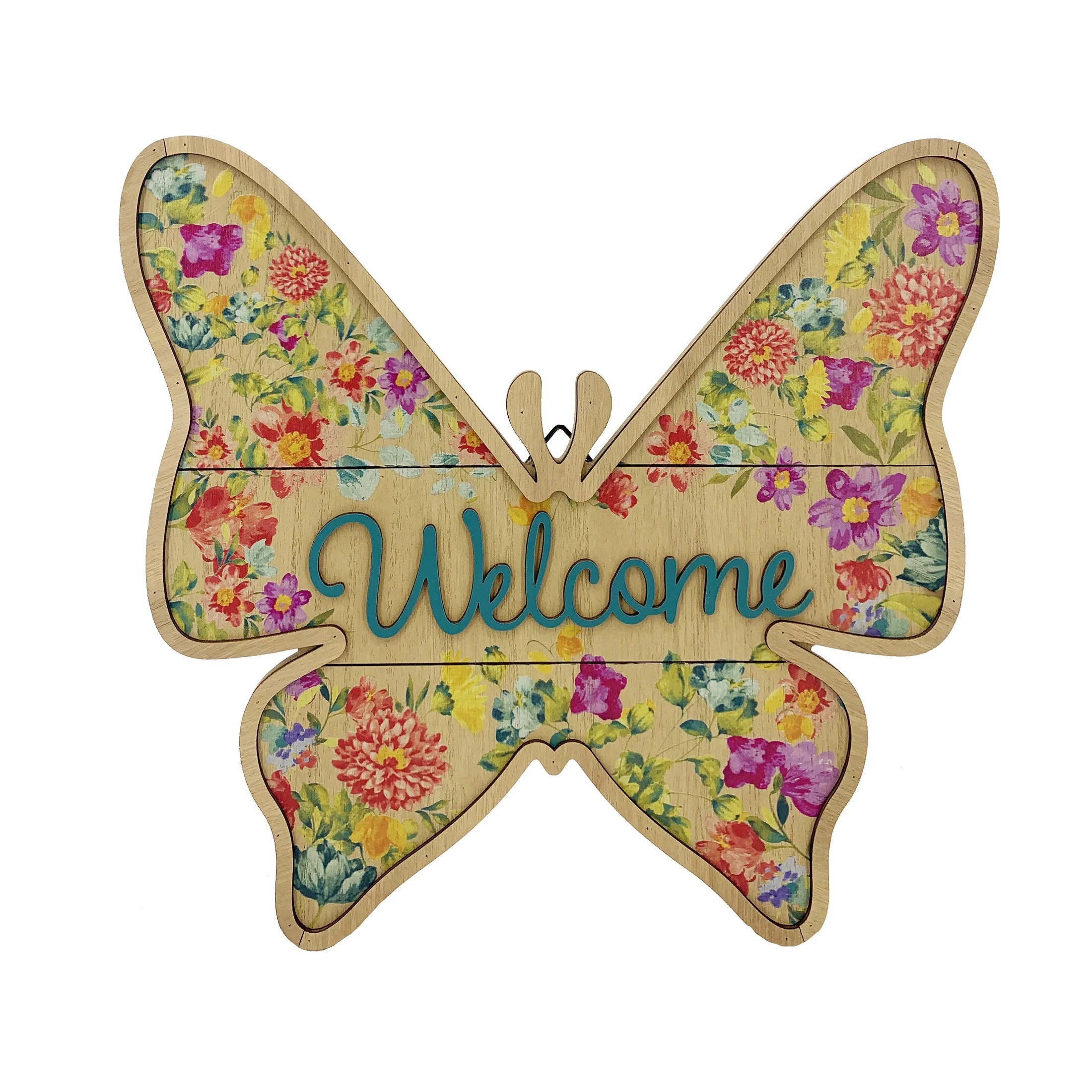 The Pioneer Woman Welcome Spring Butterfly Sign | Walmart (US)