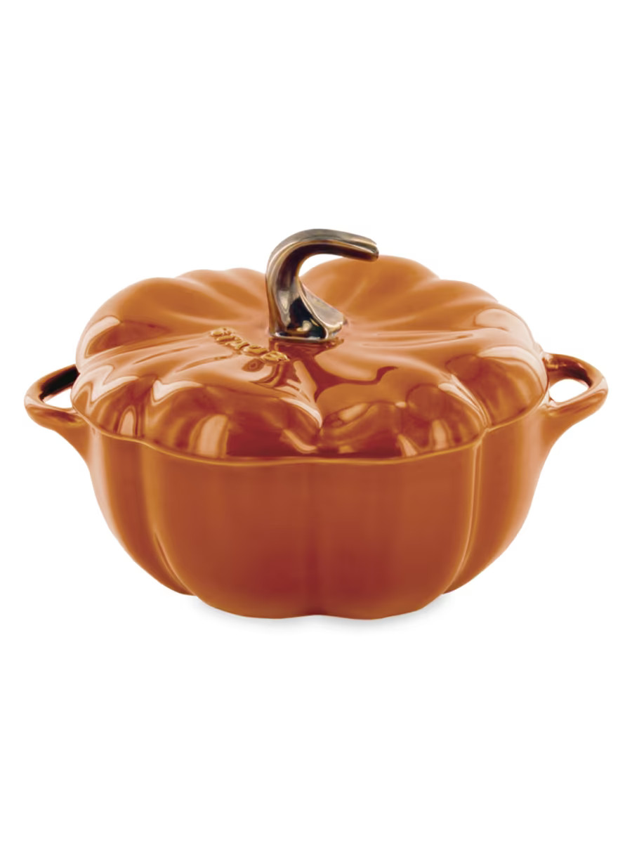 24 oz. Ceramic Pumpkin Cocotte | Saks Fifth Avenue
