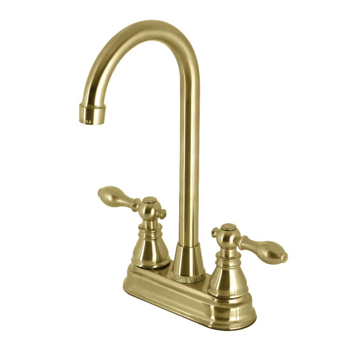 Kingston Brass American Classic Two-Handle 2-Hole Deck Mount Bar Faucet KB497ACLSB | Wayfair North America
