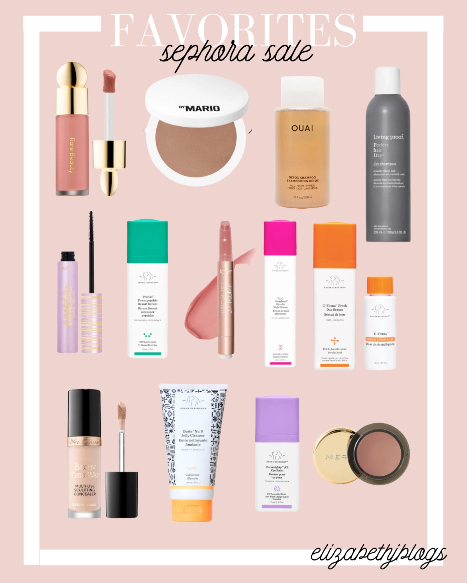 Sephora sale favorites. Skincare. Makeup 