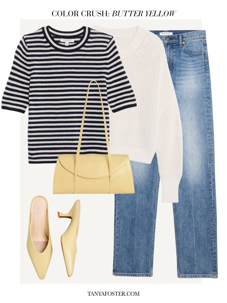 Loving pops of butter yellow for this winter and spring 

#LTKSeasonal #LTKootd