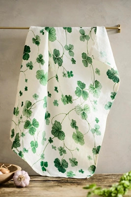 Clover Linen Dish Towel | Anthropologie (US)