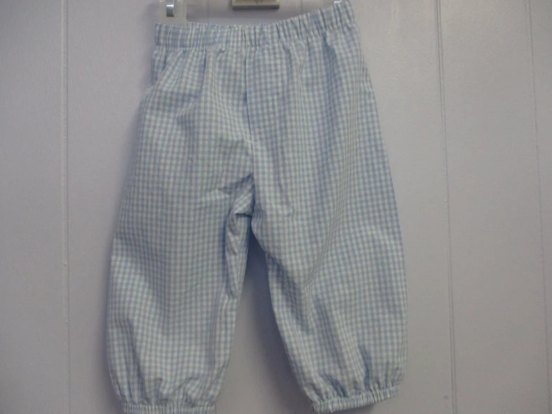 boys gingham bubble pants | Etsy (Global)