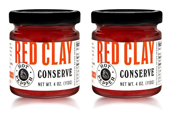 Amazon.com : Red Clay Hot Pepper Conserve, Hot Pepper Jelly Made from Premium Ingredients, Unique... | Amazon (US)
