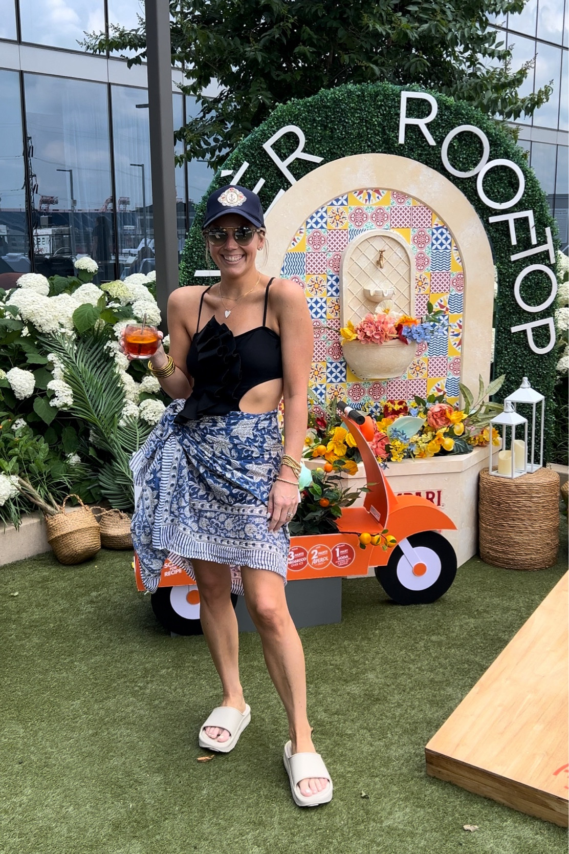 Nashville pool day look! 
Swim & Sarong- Amazon (size small) 
Slides: Target
Hat: Freya

#LTKSwim #LTKStyleTip #LTKFindsUnder50