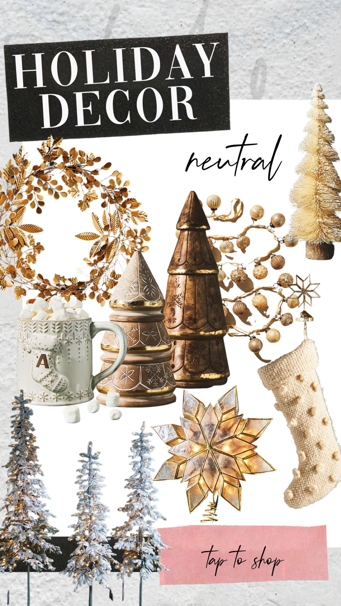 Neutral holiday decor 

#LTKSeasonal #LTKHoliday