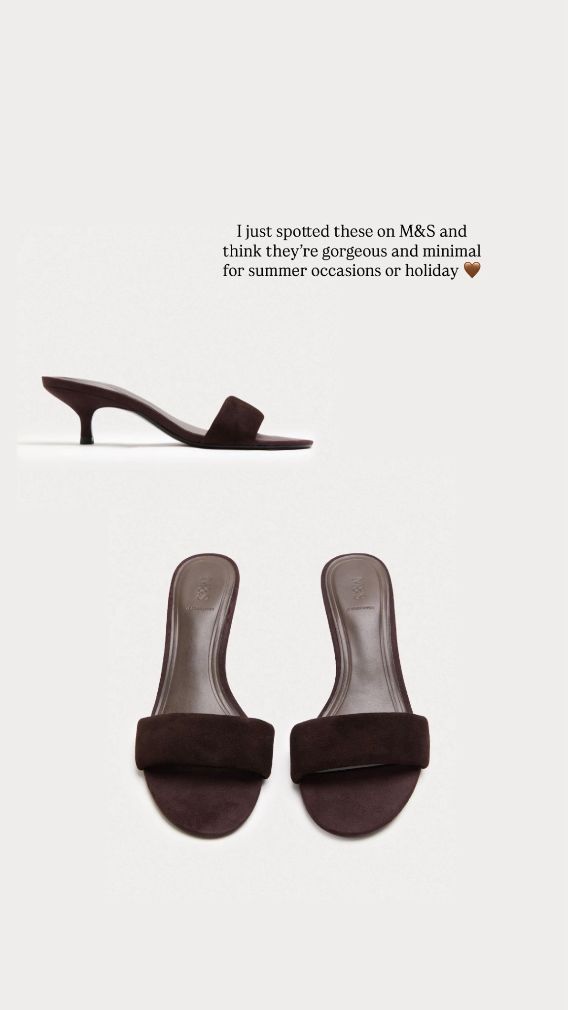 M&S find 🤎 - Minimal brown suede heel for spring/summer occasions & holiday 

#LTKspring #LTKeurope #LTKstyletip