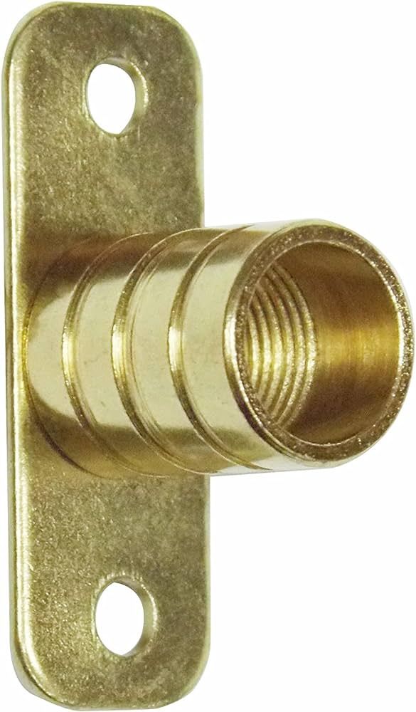 Shade Doctor of Maine 3/8" Rodding Inside Mount Rod Brackets - Brass Plated - One Pair | Amazon (US)