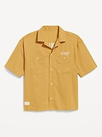 Cropped Utility Pocket Shirt | Old Navy (US)