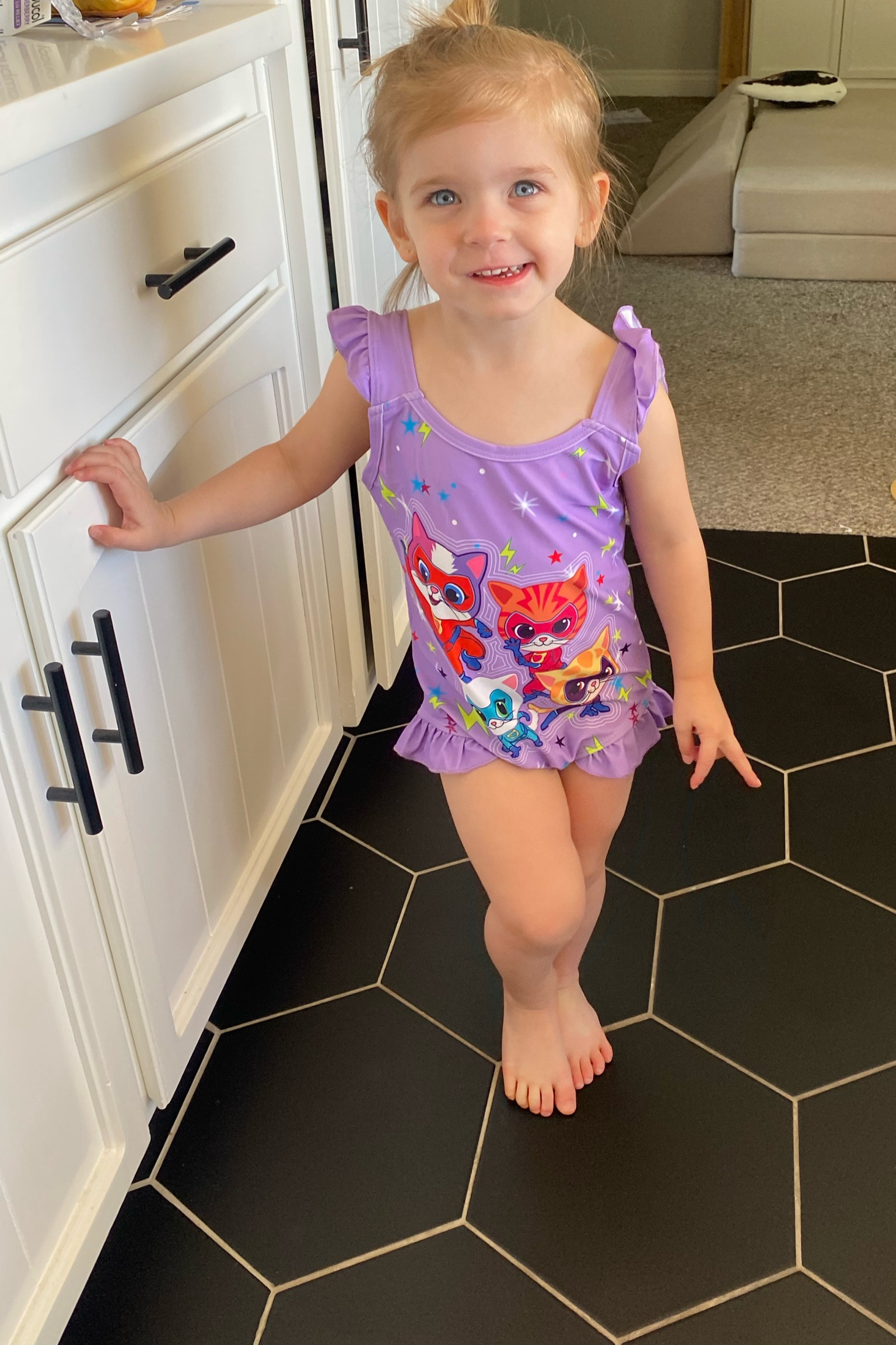 Super kitties toddler bathing suit 💜

#LTKhome #LTKbaby #LTKkids