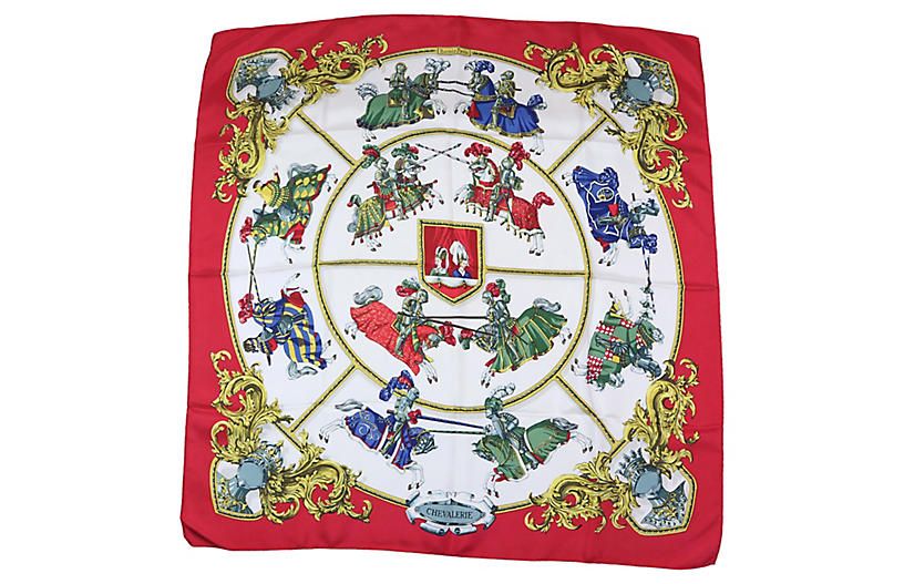 Hermès Chevalerie Scarf - Schorr & Dobinsky - red/multi | One Kings Lane