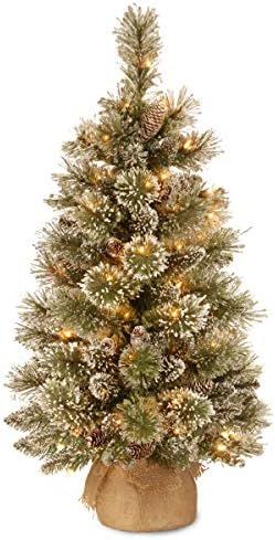 National Tree Company Pre-lit Artificial Mini Christmas Tree | Includes Small White LED Lights, W... | Amazon (US)