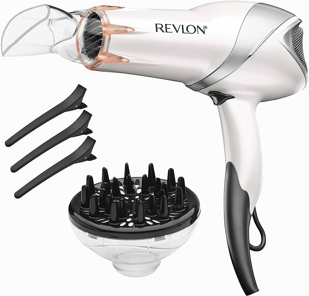 REVLON Infrared Hair Dryer | 1875 Watts of Maximum Shine, Softness and Control, (White) | Amazon (US)