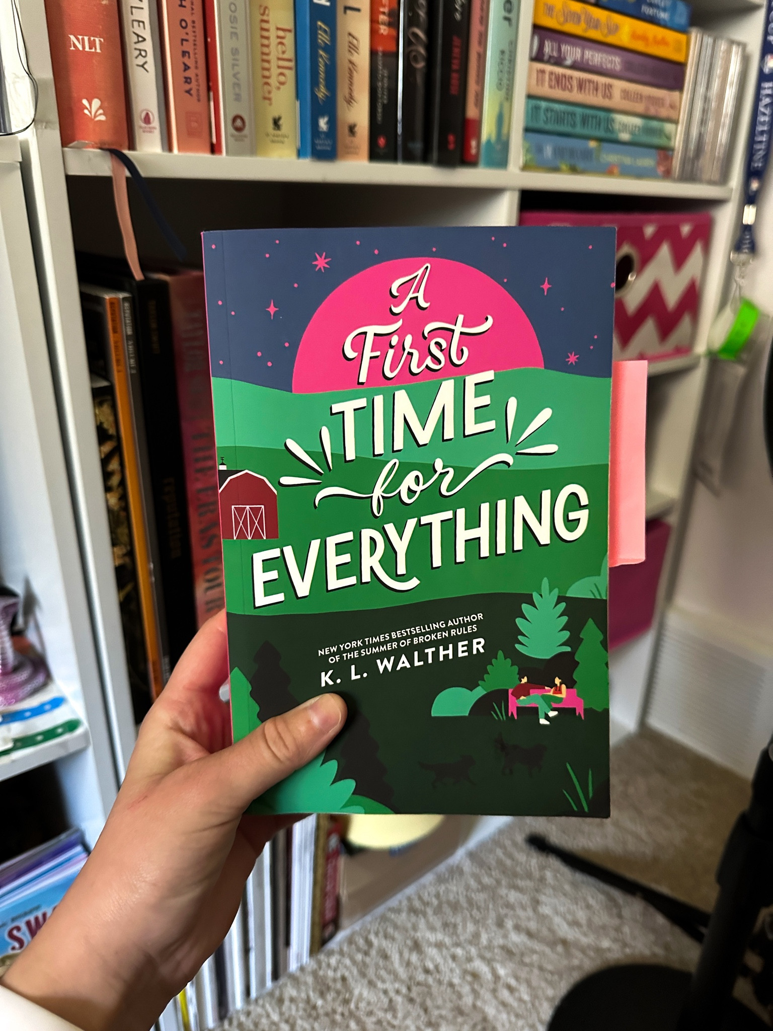 My most recent read: A First Time for Everything by K. L. Walther 📚 Lots of Taylor Swift mentions in here too!! 🫶 I have the Target exclusive version with sprayed edges which is less than $10 right now AND there’s buy one get one 50% off books this week!! 

#LTKstorytime #LTKHome #LTKdayinmylife