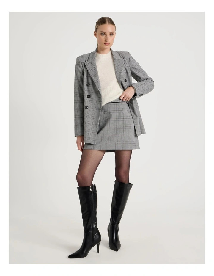 BlaqCheck Mini Skirt in Black/White | Myer