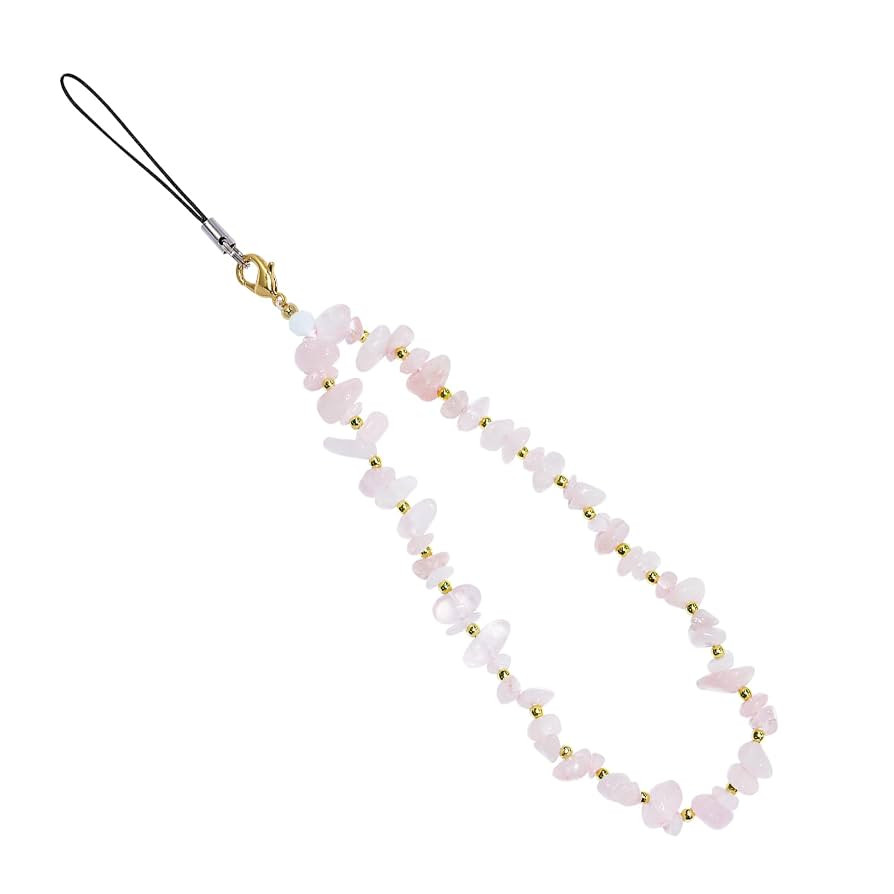 Handmade Beaded Charm Cell Phone Camera Lanyard, Wrist Strap with Natural Gemstone Beads,Phone Ch... | Amazon (US)