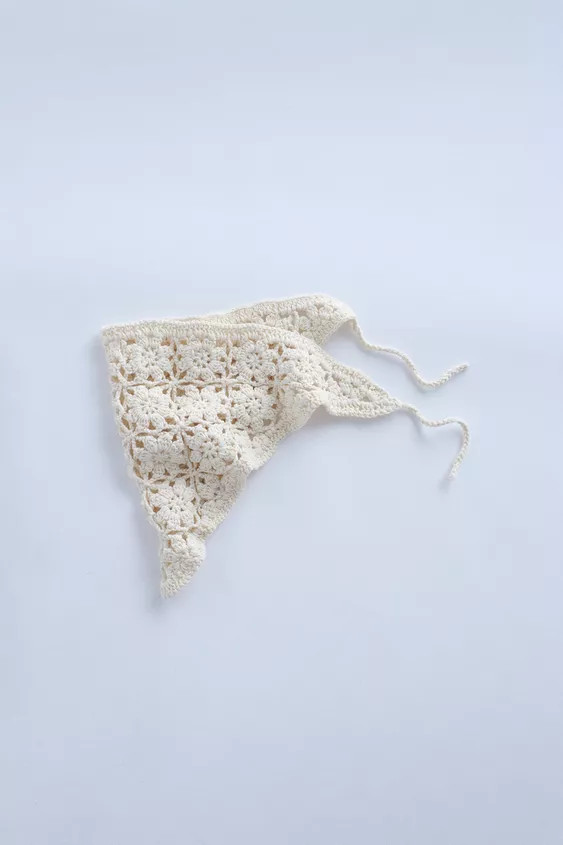 ZARA TIMELESS - CROCHET KNIT BANDANA | Zara Canada