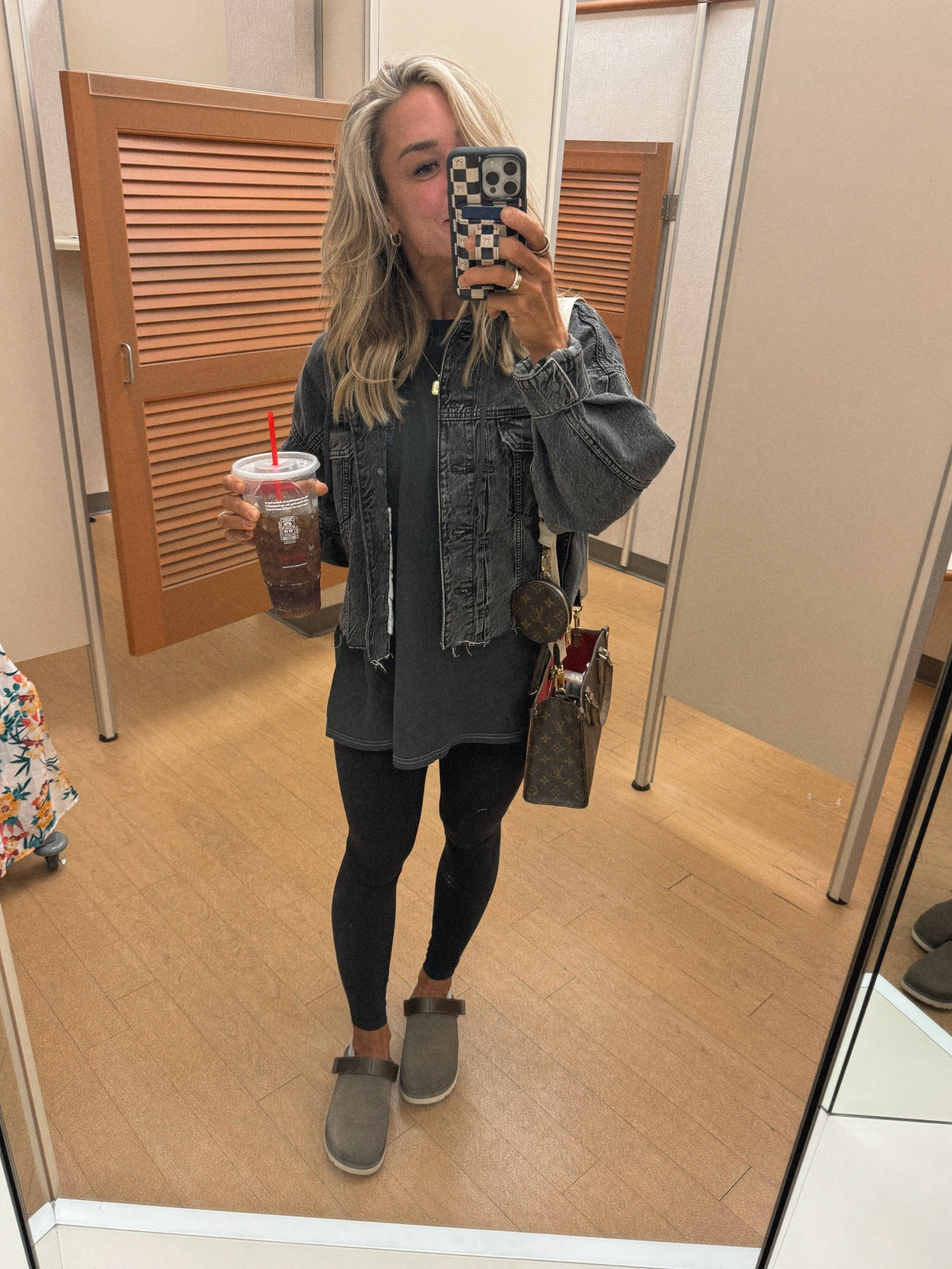 Shopping for a tux fit 🤵‍♂️✨love this Ugg clog so much but this color is SO GOOD🤎 I size up one! S in the jacket! 

also - the band tee you can barely see is so cute from Altar’d State & I have a code that should work! HOLLEY15 on their site ☺️ 

Ootd / casual fall fit / clogs / graphic band tees / Holley Gabrielle 

#LTKFindsUnder50 #LTKStyleTip #LTKSeasonal