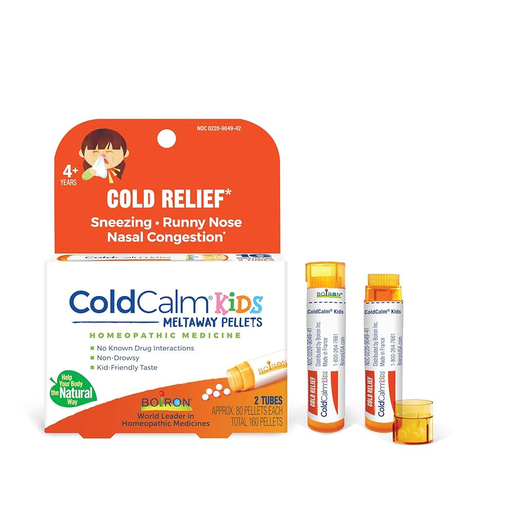 Boiron ColdCalm Kids Pellets for Relief of Common Cold Symptoms Such as Sneezing, Runny Nose, Sor... | Amazon (US)