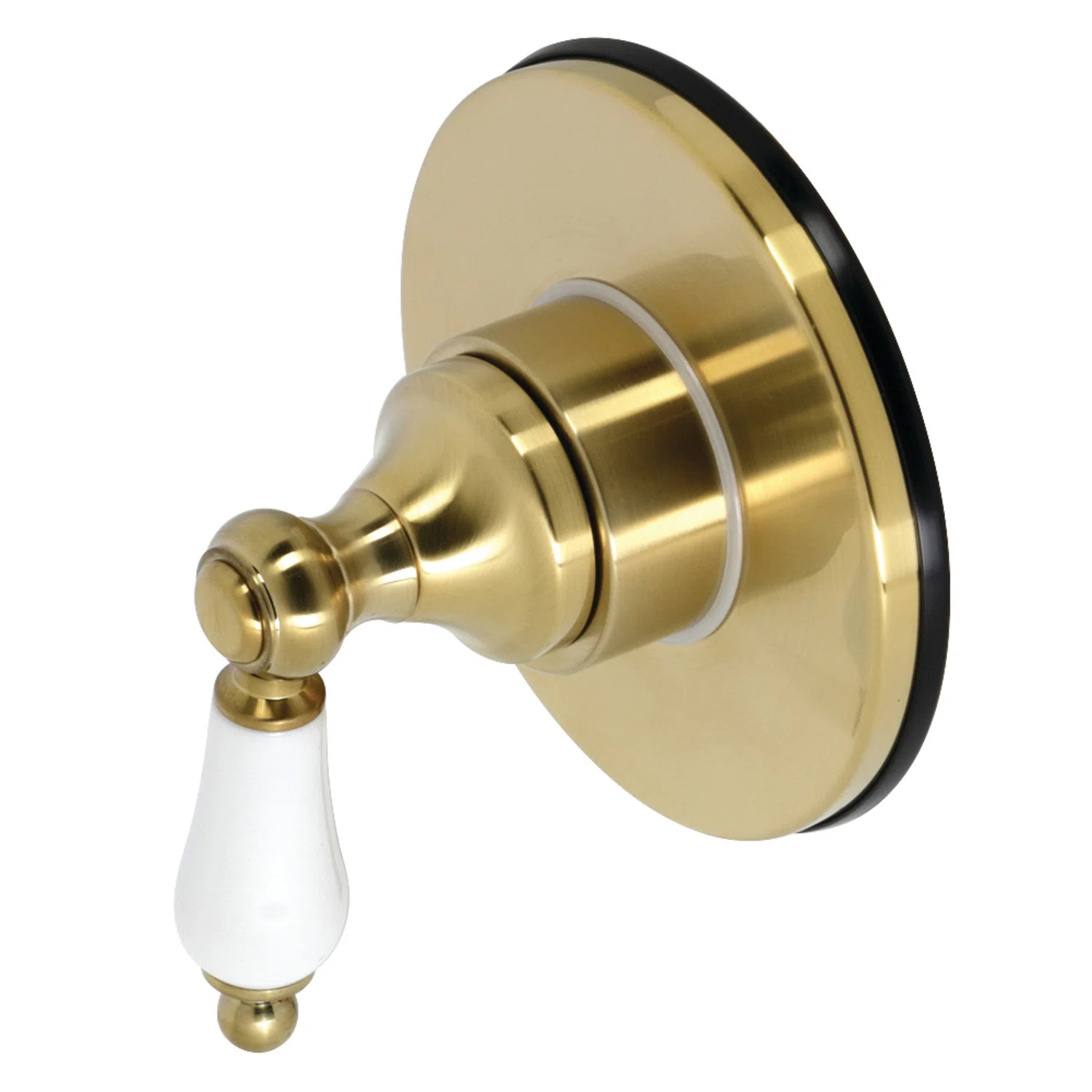 Kingston Brass Single-Handle Wall Mount Three-Way Diverter Valve with Trim Kit KS3037PL | Wayfair North America