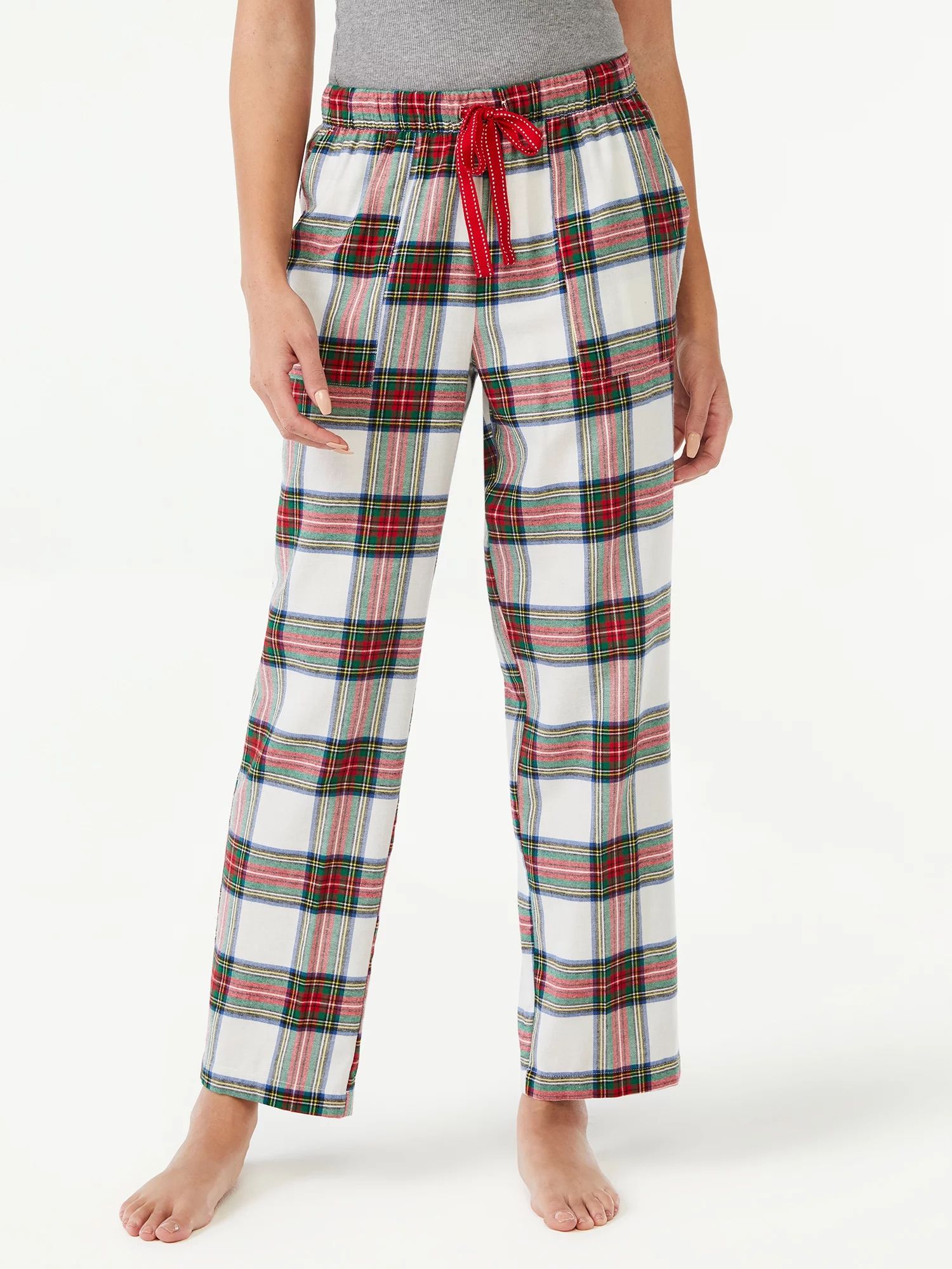 Joyspun Women's Flannel Lounge Pants, Sizes up to 3X - Walmart.com | Walmart (US)