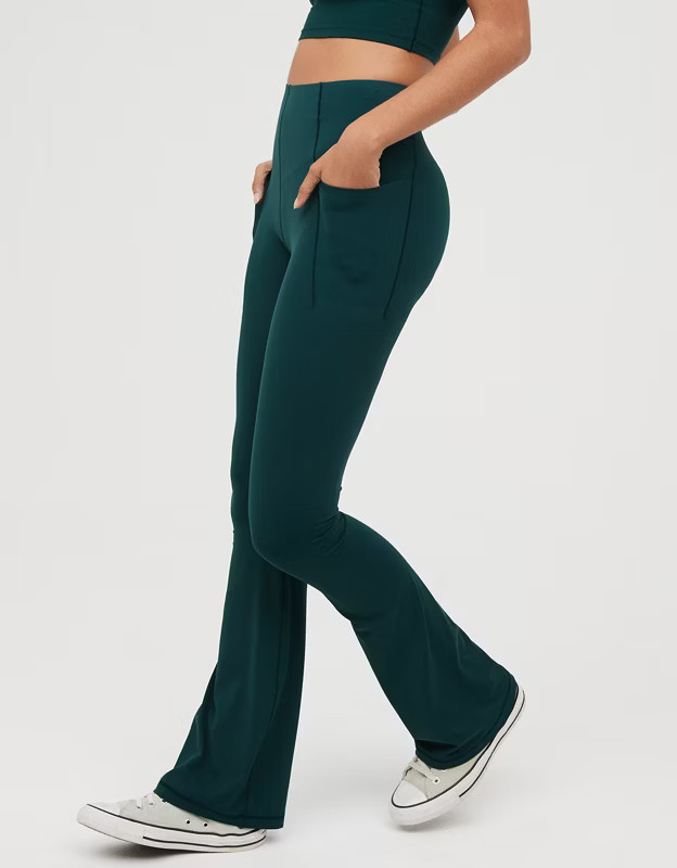 OFFLINE By Aerie Real Me Xtra Hold Up! Pocket Bootcut Legging | Aerie