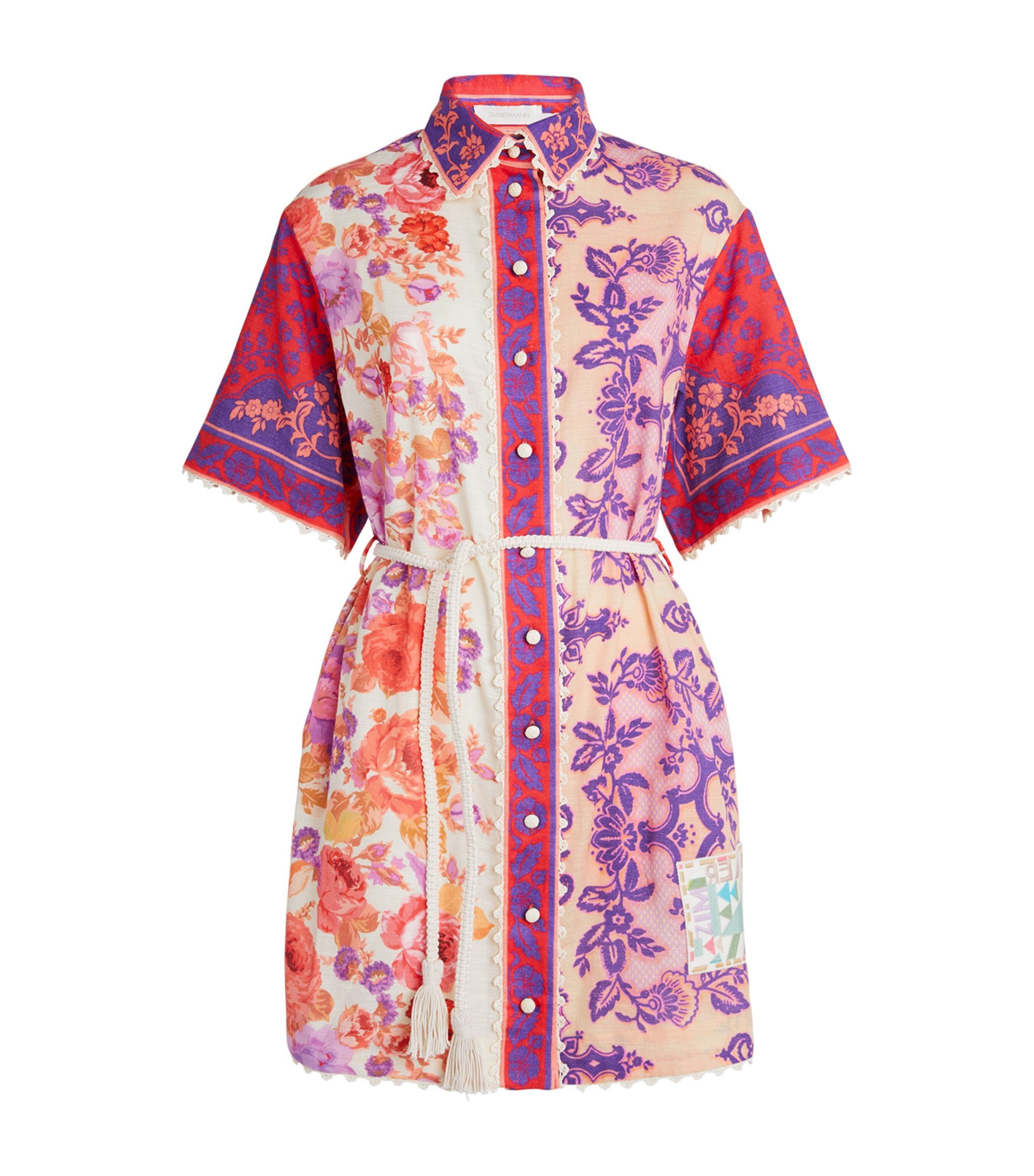 New SeasonZIMMERMANNRaie Shirt Dress$1,180ㅤ(Import duties included)ColoursplicedSize013Size Gui... | Harrods