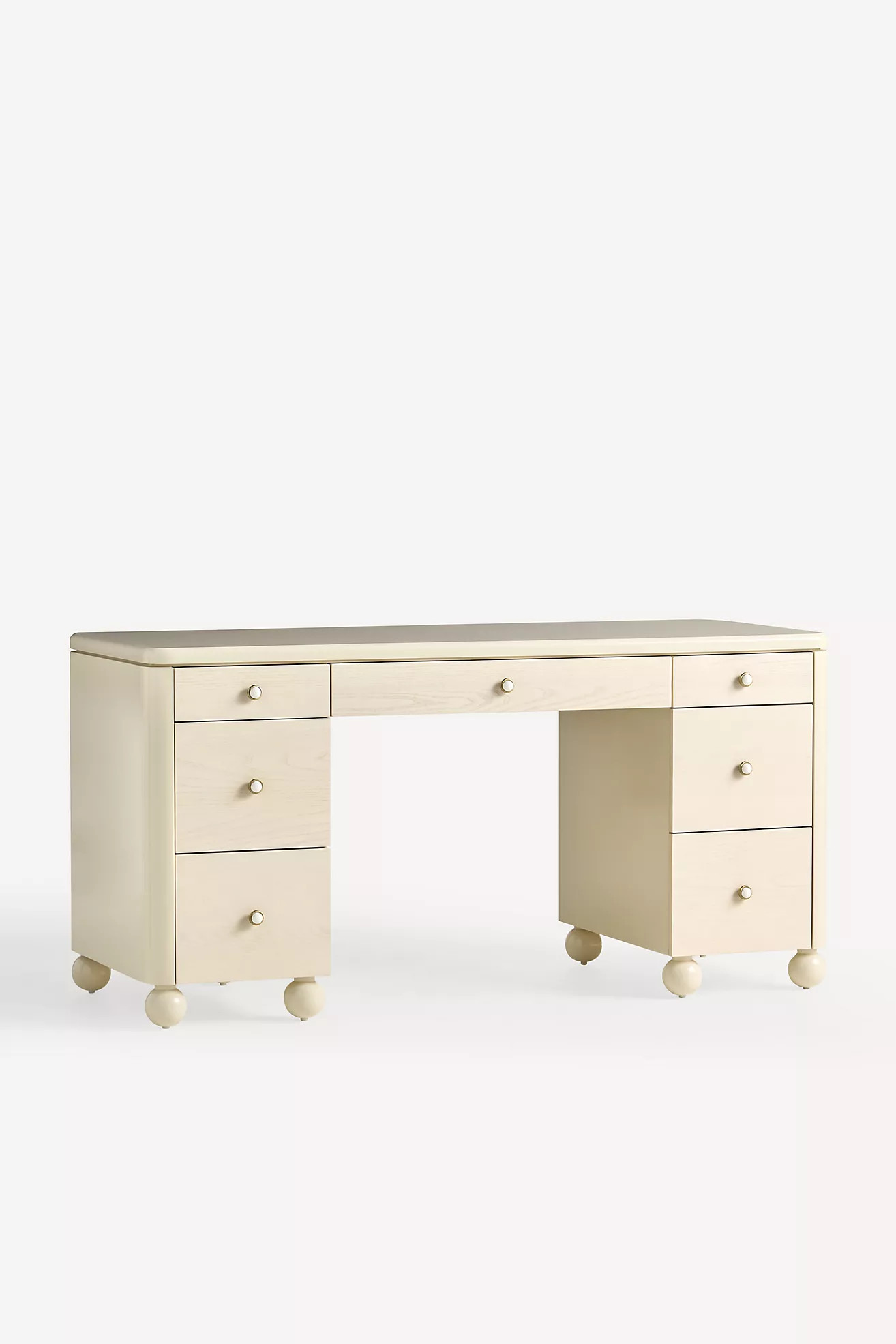 Tasha Lacquer Executive Desk | Anthropologie (US)